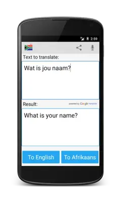 Afrikaans Translator android App screenshot 0