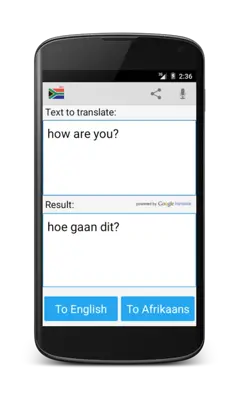 Afrikaans Translator android App screenshot 3